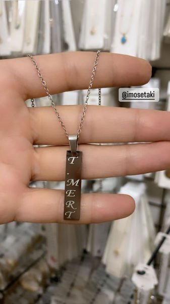 Çelik Kişiye Özel Göz Kolye