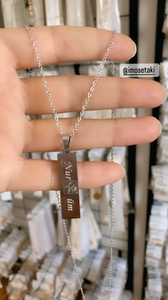 Çelik Kişiye Özel Göz Kolye