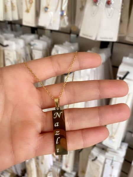 Çelik Kişiye Özel Göz Kolye