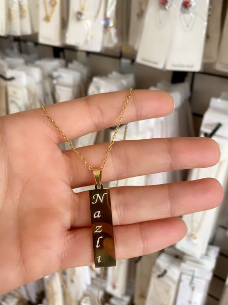 Çelik Kişiye Özel Göz Kolye