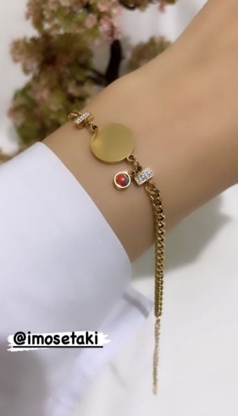 Çelik Kişiye Özel İsimli Çocuk Bileklik