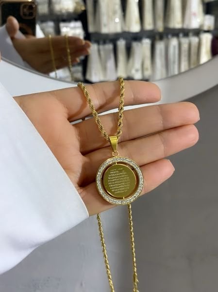 Çelik Özel Tasarım Dönen Kolye