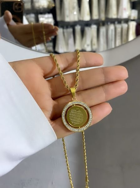 Çelik Özel Tasarım Dönen Kolye