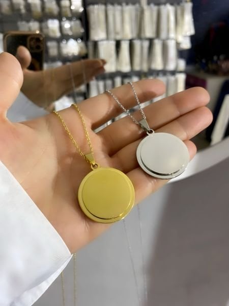 Çelik Kişiye Özel UNİSEX  İsimli Kolye