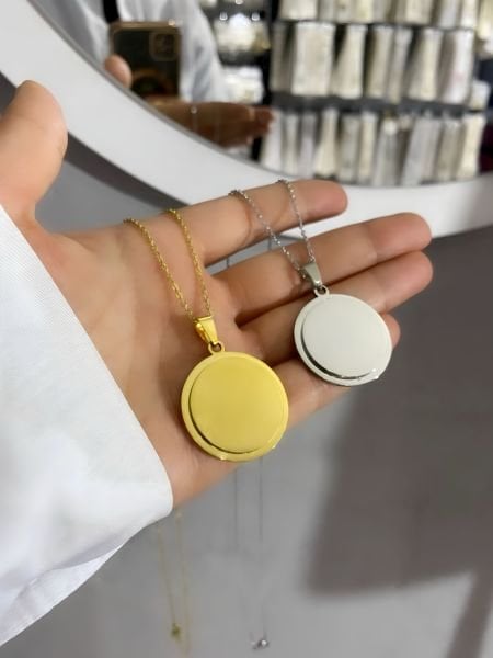 Çelik Kişiye Özel UNİSEX  İsimli Kolye