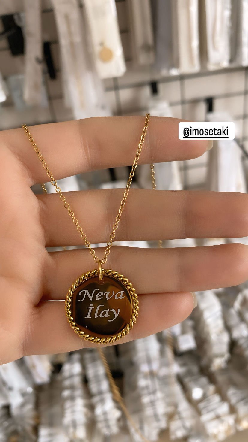 Çelik Kişiye Özel İsimli Kolye