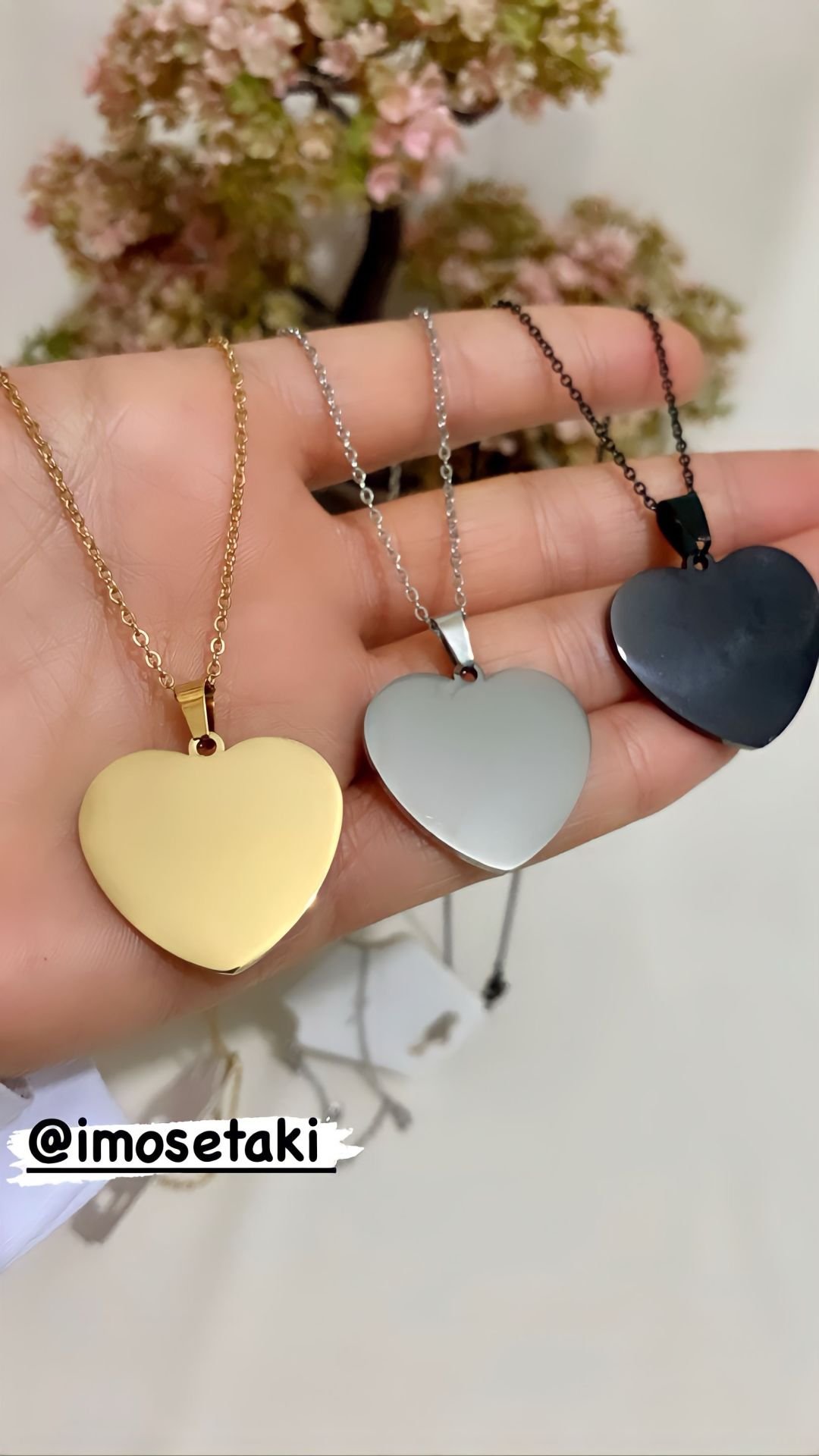 Çelik Kişiye Özel İsimli Kalp Kolye