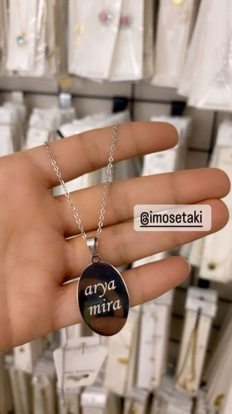 Çelik Kişiye Özel İsimli Kolye