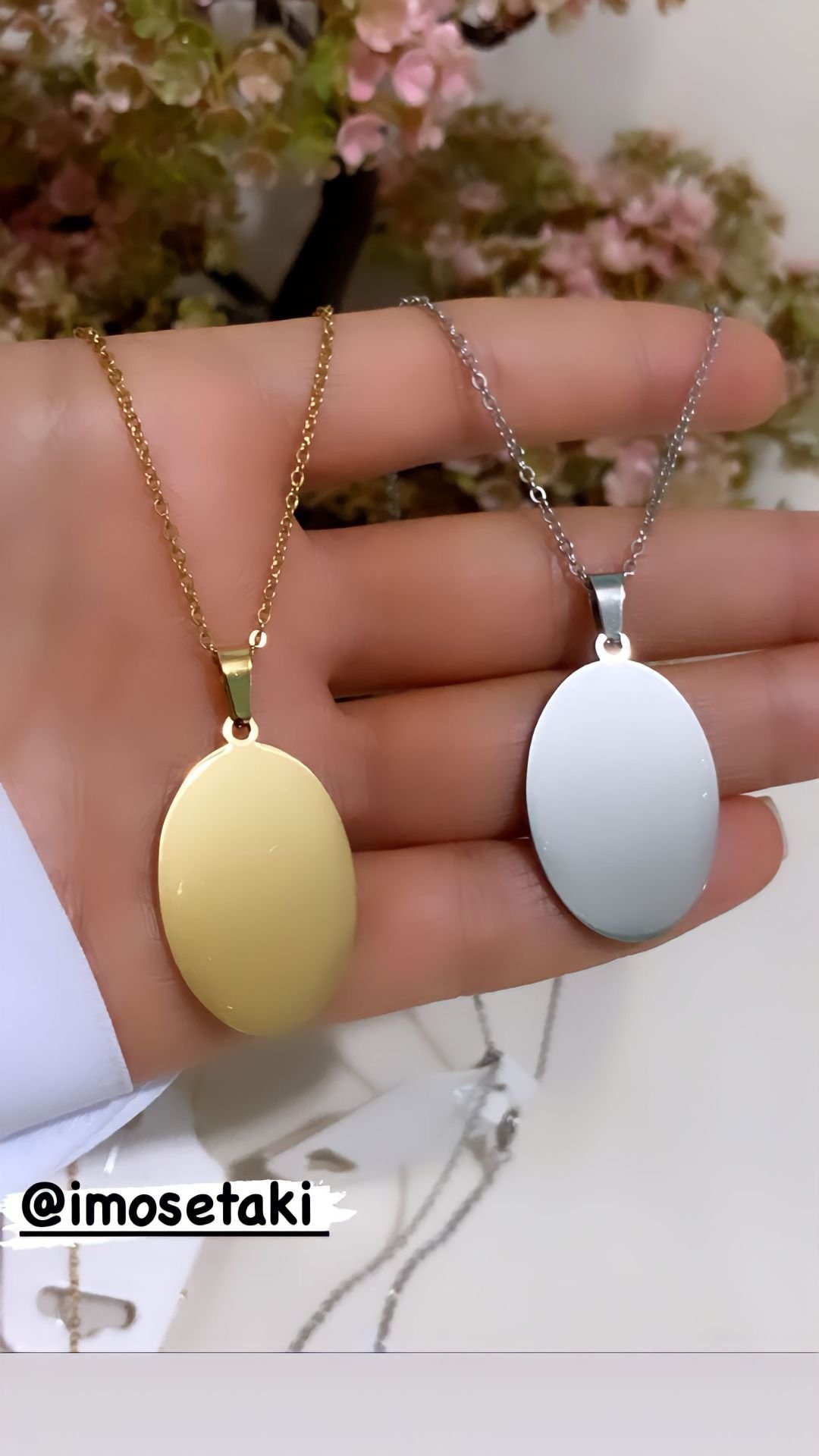 Çelik Kişiye Özel İsimli Kolye