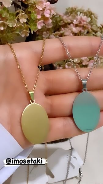 Çelik Kişiye Özel İsimli Kolye