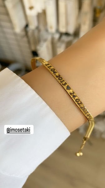 Çelik Kişiye Özel İsimli İtalyan Zincir Bileklik