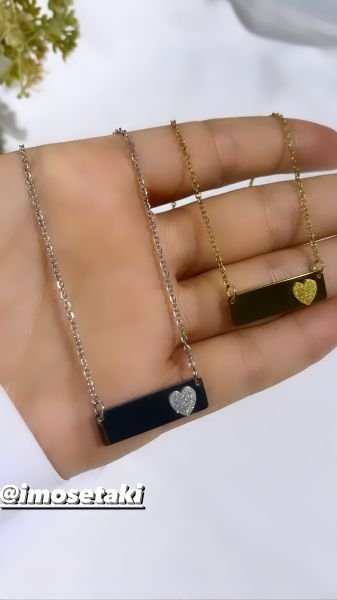 ÇELİK KİŞİYE ÖZEL İSİM YAZILAN KOLYE