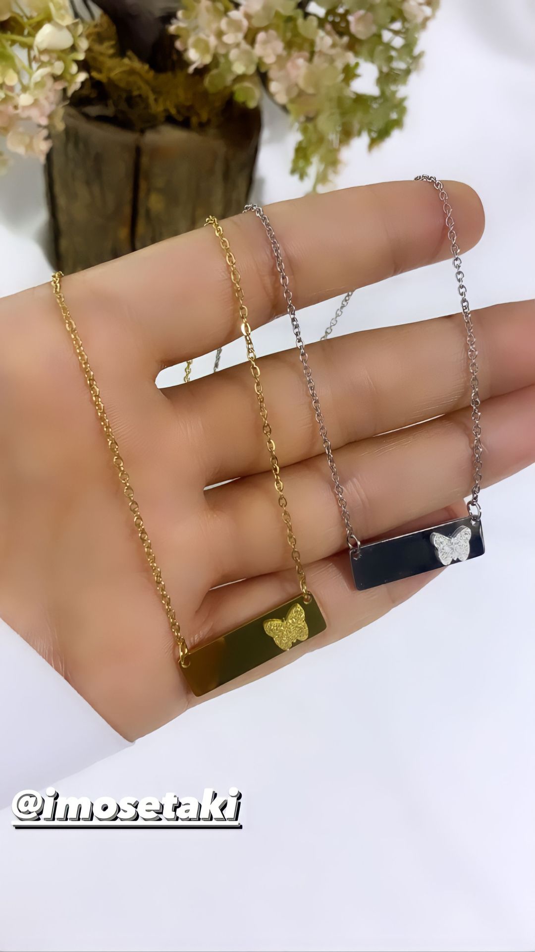 ÇELİK KİŞİYE ÖZEL İSİM YAZILAN KOLYE