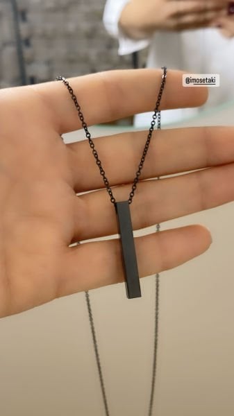 Çelik Kişiye Özel Murat Boz Kolyesi