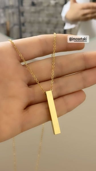 Çelik Kişiye Özel Murat Boz Kolyesi