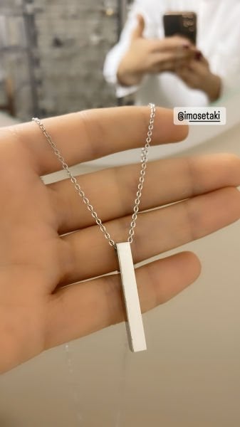 Çelik Kişiye Özel Murat Boz Kolyesi