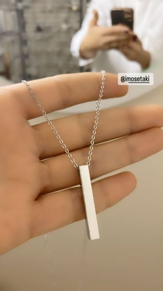 Çelik Kişiye Özel Murat Boz Kolyesi