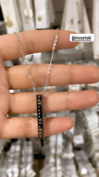 Çelik Kişiye Özel Murat Boz Kolyesi