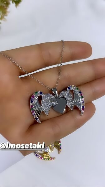 ÇELİK MELEK KANADI İSİMLİ KOLYE