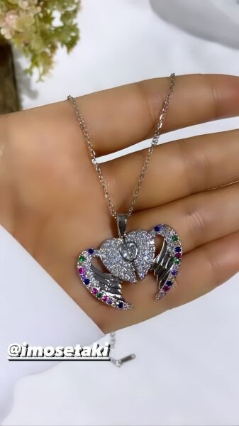 ÇELİK MELEK KANADI İSİMLİ KOLYE