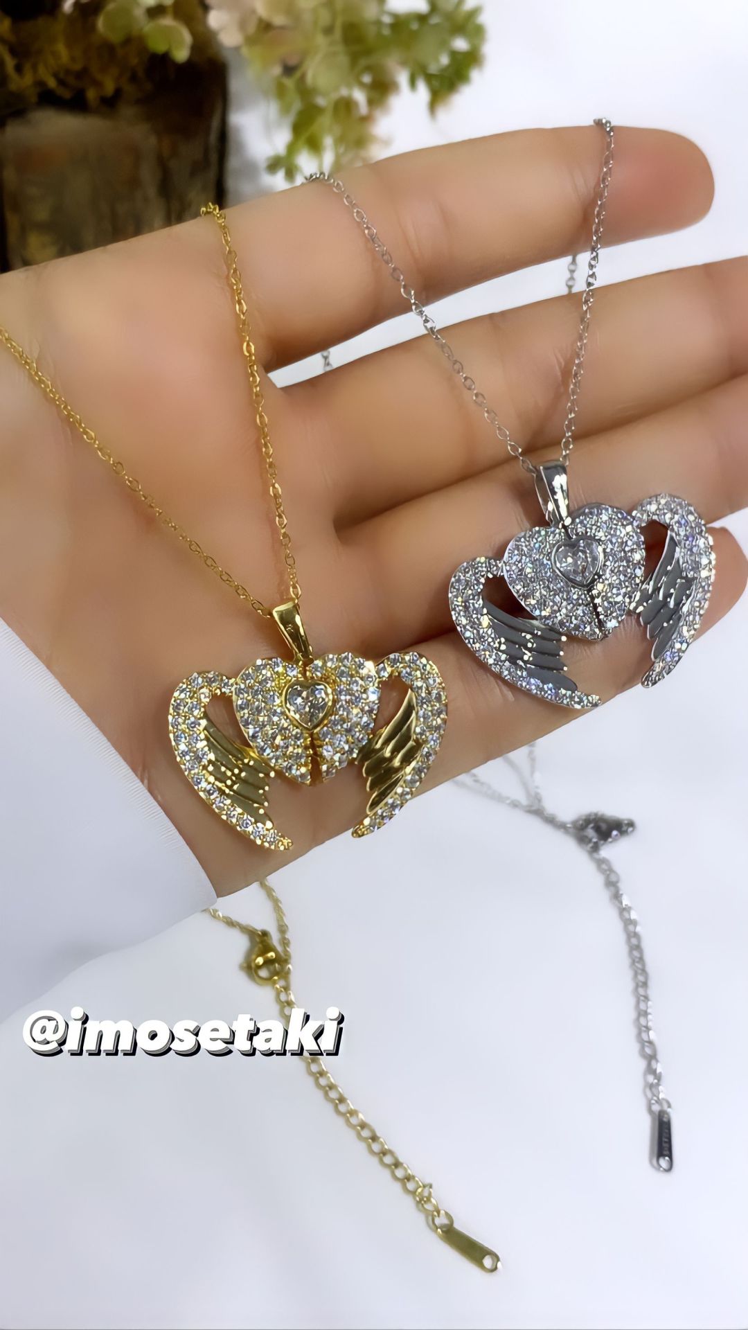 ÇELİK MELEK KANADI İSİMLİ KOLYE