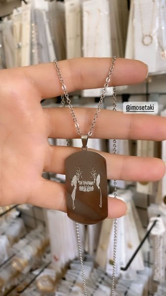 Çelik Kişiye Özel Resimli Kolye