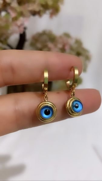 DOĞAL TAŞ GÖZ CHOKER KÜPE