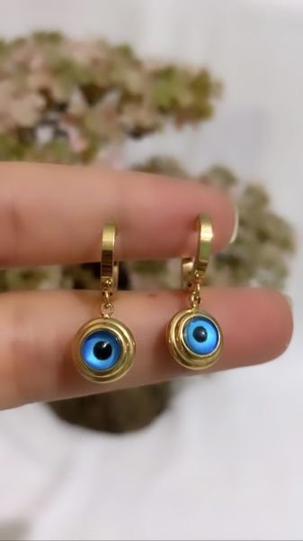 DOĞAL TAŞ GÖZ CHOKER KÜPE