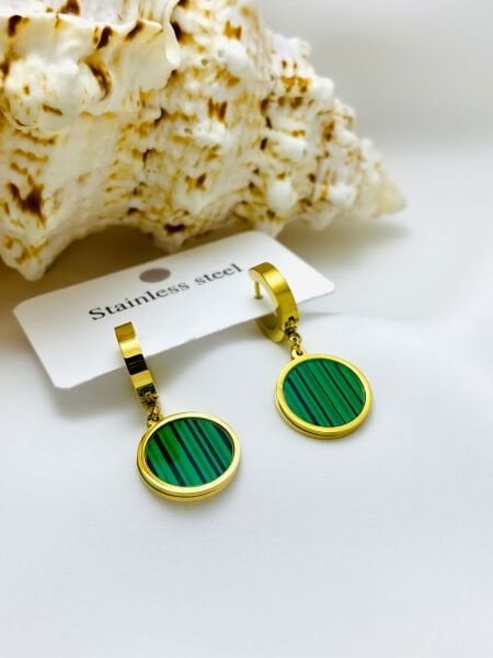 ÇELİK  RENKLİ SALLANTILI KÜPE