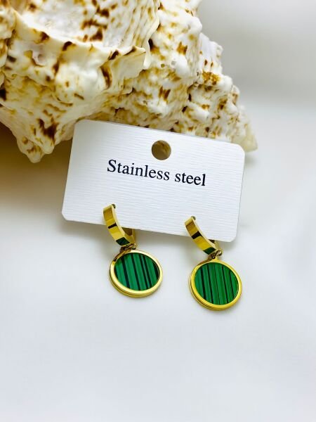 ÇELİK  RENKLİ SALLANTILI KÜPE