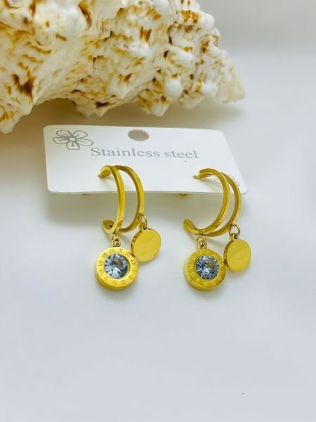 ÇELİK  ROMA RAKAMLI KÜPE