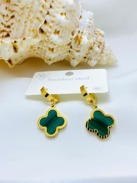 ÇELİK  SEDEF TAŞLI KÜPE