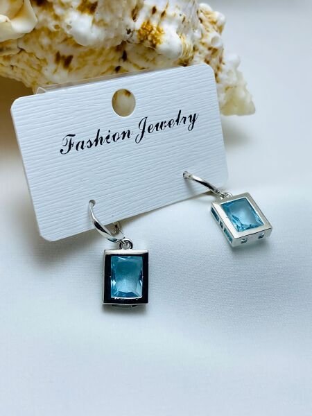 ÇELİK  ZİRKON TAŞLI KÜPE