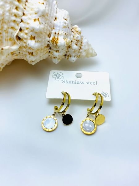 ÇELİK  ROMA RAKAMLI KÜPE