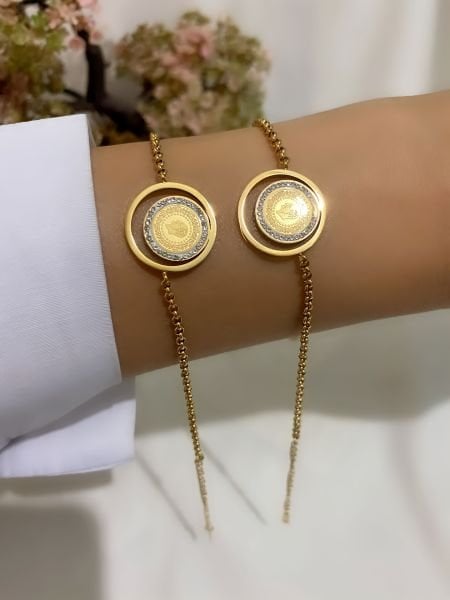 Çelik Çeyrek Kolye